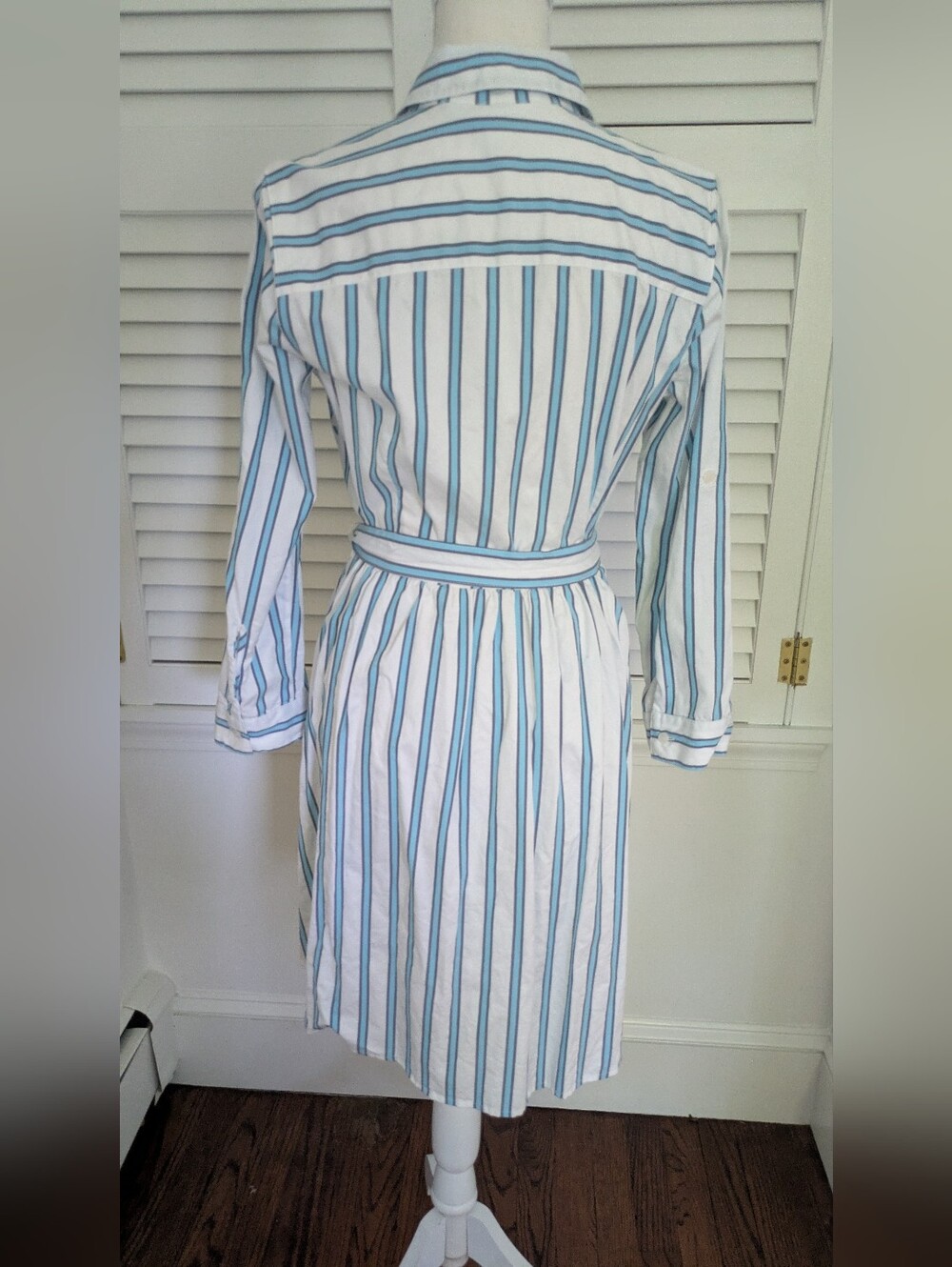 Draper James Striped Shirt Dress, Sz 4 - Picture 4 of 5